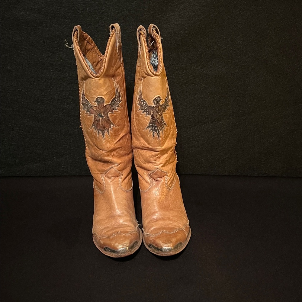Zodiac Women's Tan Cowboy Boots - Picture 3 of 15